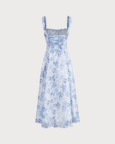 Riha™ | Floral Halter Midi Dress