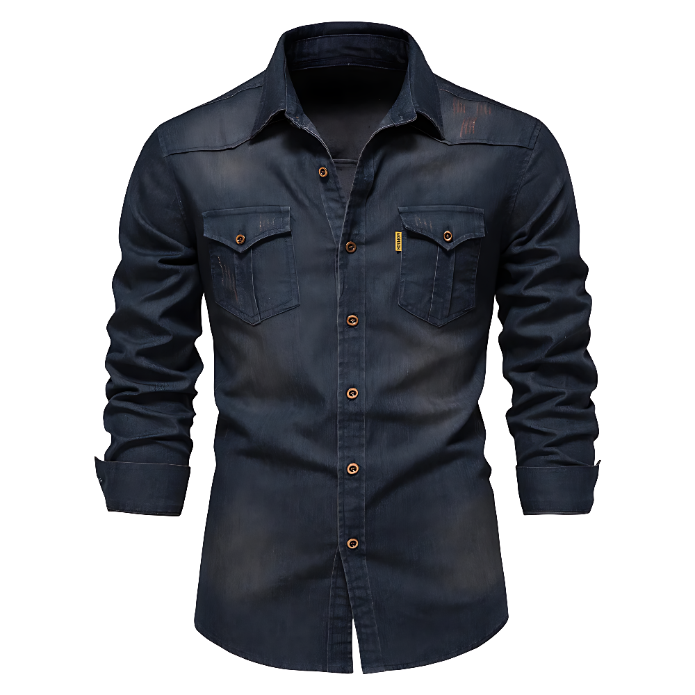 Jim™ | Casual Cotton & Denim Shirt