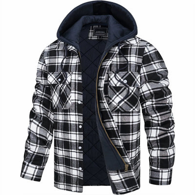 Eloy™ | Men's Jacket with a Plaid Print & Modern Style