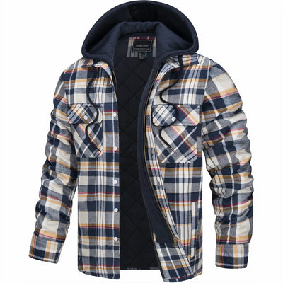 Eloy™ | Men's Jacket with a Plaid Print & Modern Style