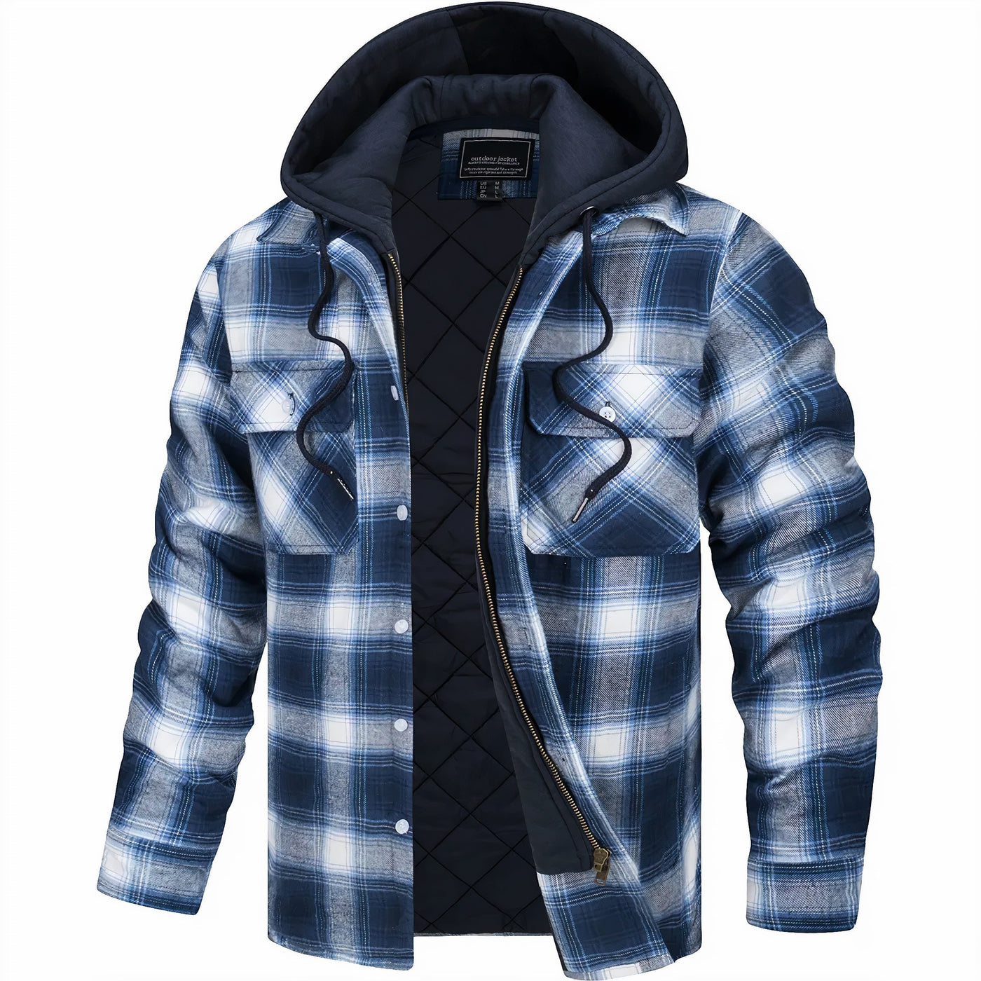 Eloy™ | Men's Jacket with a Plaid Print & Modern Style
