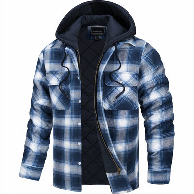 Eloy™ | Men's Jacket with a Plaid Print & Modern Style