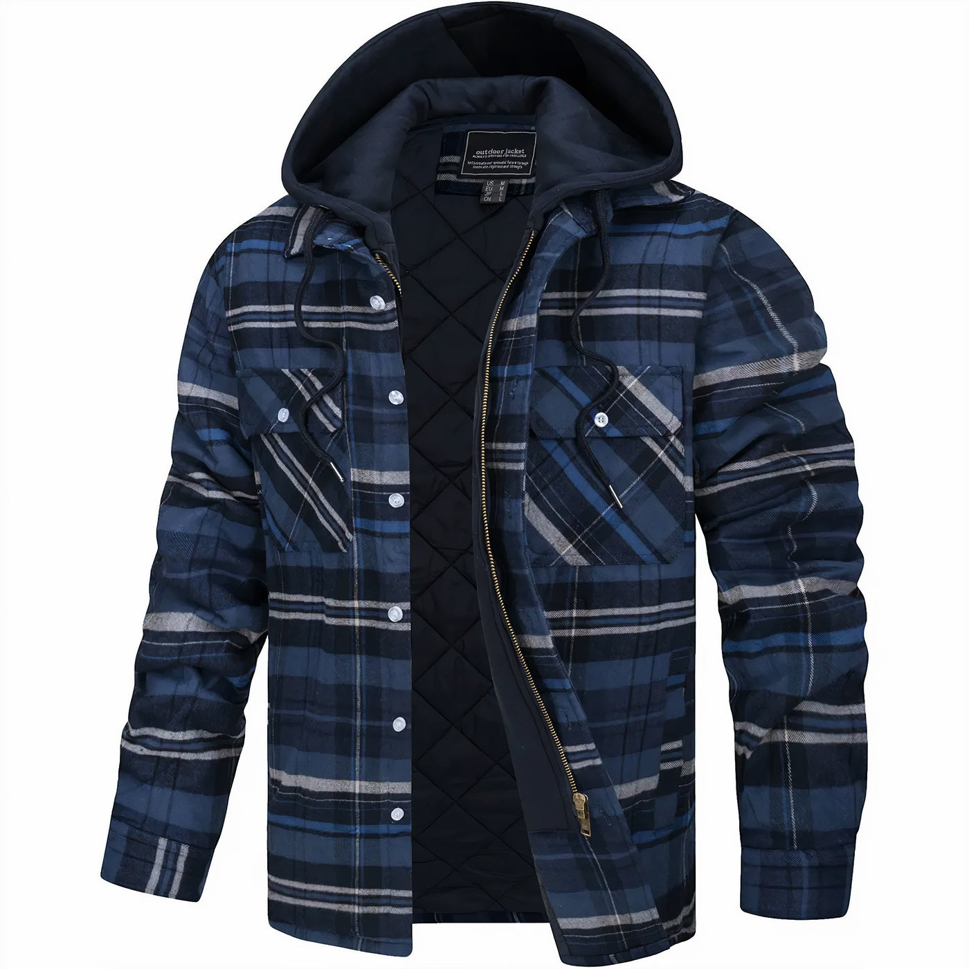 Eloy™ | Men's Jacket with a Plaid Print & Modern Style