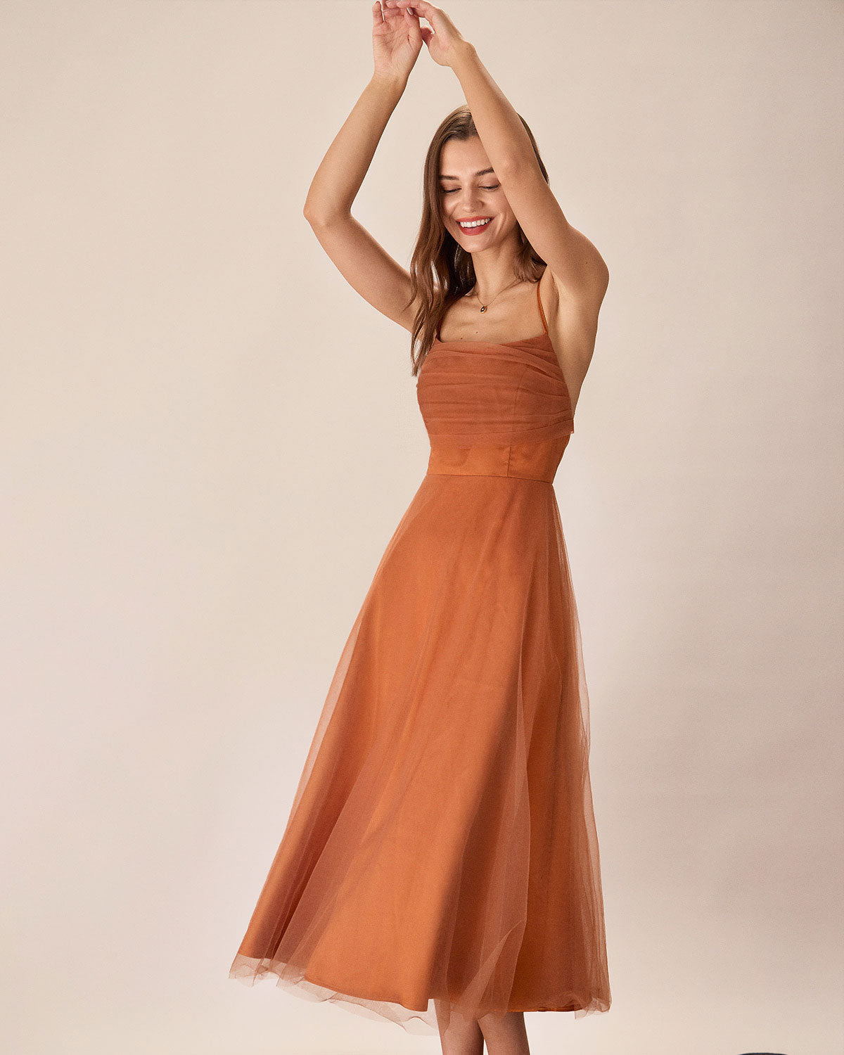 Riho™ | Mesh Flowy Slip Midi Dress