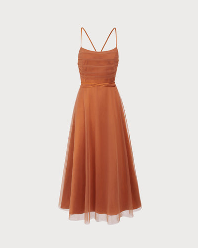 Riho™ | Mesh Flowy Slip Midi Dress