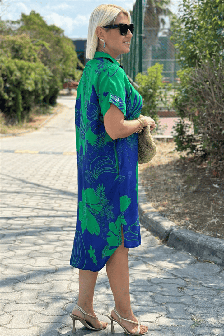 Nina™ | Elegant Dress with Floral Print